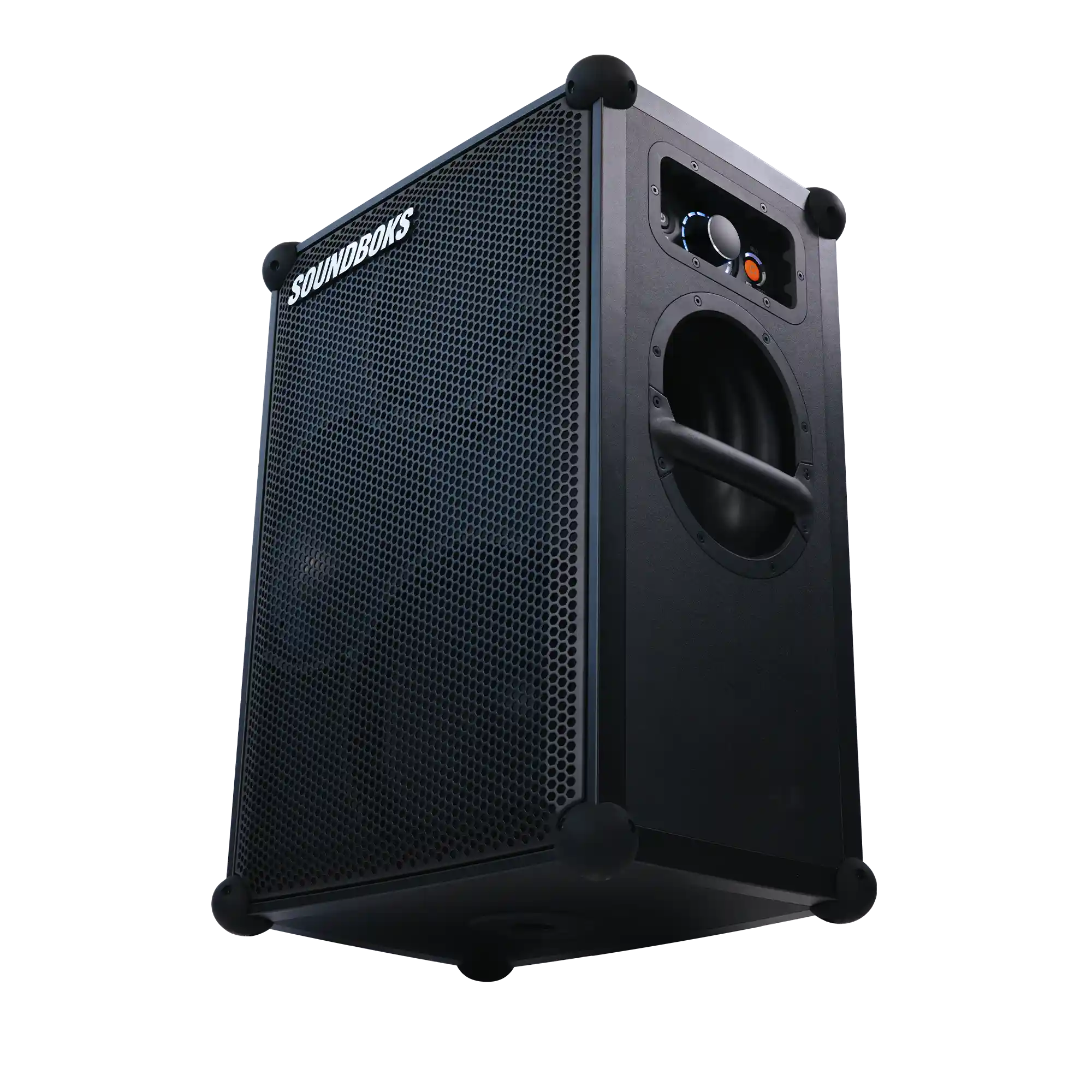 THE SOUNDBOKS 4 angled from below#grill-color_black