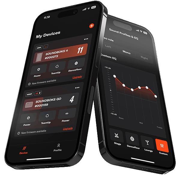 Phones with the SOUNDBOKS App